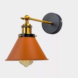 Dylight Retro Metal Kahve Dekoratif Mafsallı Rustik Duvar Aplik kahve dy9055