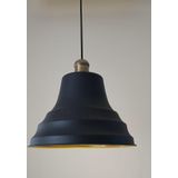 Dylight Retro Metal Siyah Eskitme Duylu Dekoratif Rustik Tekli Sarkıt Avize Çap:27 Cm