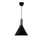 Dylight Retro Siyah Metal Dekoratif Tekli Kafe Mutfak Aydınlatma Avize Çap:23cm