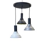 Dylight Vina Retro Metal Dekoratif 3 lü Modern Rustik Sarkıt Avize Çap :30 cm