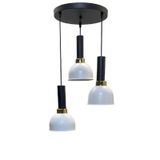 Dylight Vira Retro Metal Dekoratif 3 lü Modern Rustik Sarkıt Avize Çap :30 cm