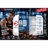 Dymatize, Elite 100% Whey® Protein Powder, Rich Chocolate, 5 Lbs (2.3 Kg) - Aromasız
