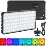 Dymax 135 Ledli Rgb Mini Mobil LED Işık 4000 Mah Taşınabilir Fotoğraf Video Kamera Youtube Tiktok Anbians LED Dolgu Işığı - -
