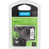 Dymo 16958 Siyah-Beyaz 19 mmx3.5 m Esnek Naylon Şerit