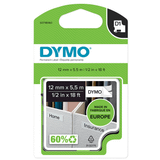 Dymo 16959 S0718060 Siyah Beyaz 12 mmx5,5 m Kalıcı Polyester