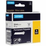 Dymo 1734523 Rhino Pro Beyaz Siyah 24 mm x 5.5 mt Sabit Polyester Şerit