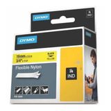 Dymo 18491 Sarı-Siyah 19mmx3.5m Rhinopro Esnek Naylon Şerit