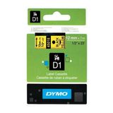 Dymo 45023 D1 Standart 12 mm x 7 mt Altın Üzerine Siyah Şerit