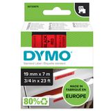 Dymo 45807 Kırmızı-Siyah D1 19 mm x 7 m Muadil Yedek Şerit