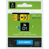 Dymo 720790-43618 D1 Sarı-Siyah 6x7 m Şerit