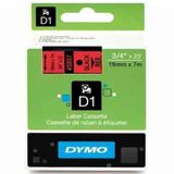 Dymo 720870-45807 D1 Kırmızı-Siyah 19x7 m Şerit