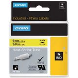 Dymo 9 mm 1.5 mt Sarı-Siyah Rhinopro Isıyla Küçülen Şerit