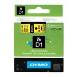 Dymo D1 45018 Sarı-Siyah 12 mm 7 m Yedek Şerit