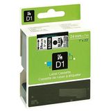 Dymo D1 53710 Şeffaf-Siyah 24 mm 7 mt Yedek Şerit