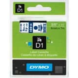 Dymo D1 720690 40914 9 mm 7 mt Beyaz Mavi Yedek Şerit
