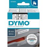 Dymo D1 Şerit Standart 19 Mmx7 mt Beyaz Üzerine Siyah 45803 S0720830 - Renkli