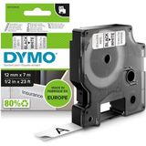 Dymo D1 Yedek Şerit, 12 mm x 7 Mt, Beyaz/siyah (45013) - Ana Renkler