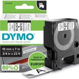 Dymo D1 Yedek Şerit, 19 mm x 7 Mt, Beyaz/siyah (45803) - Ana Renkler