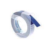 Dymo Kabartma Şerit 9 mm x 3 m Suya Dayanıklı Mavi Etiket Makinesi Sarf Malzemesi