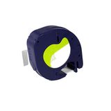 Dymo Letratag 59421 91200 12 mm 4 m Kağıt Beyaz Üstüne Siyah Muadil Etiket