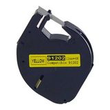 Dymo Letratag 59423 91202 12 mm 4 m Kağıt Sarı Üstüne Siyah Muadil Etiket