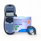 Dymo Letratag Etiket Yazcı ve 10 Adet EcotagPlus Şerit Etiket 12 mm x 4 mt Plastik Seffaf