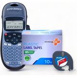Dymo Letratag Etiket Yazıcı ve Ecotag Muadil Plastik Yedek Şerit Etiket 10'lu - Kırmızı