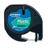 Dymo LetraTag Plastik Şerit (12mm x 4 mt) - Yeşil (59425)
