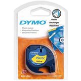 Dymo Letratag Şerit Plastik 12 Mm X 4 Metre Sarı Plastik Şerit ( 10 Adet)