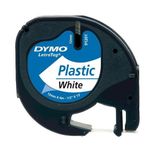 Dymo Letratag Şerit Plastik 12 Mmx4 Mt Beyaz 91201 (59422) / Dymo
