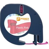 Dymo Muadili Thermal Plastik Şerit Etiket Pembe 12 Mm X 4 Mt