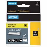 Dymo RhinoPro 1734525 Sarı-Siyah 24mm x 3.5m Naylon Şerit