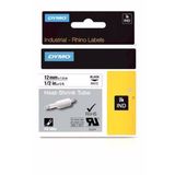 Dymo RhinoPro 18055 Beyaz-Siyah 12 mm x 1.5 m Şerit