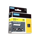 Dymo RhinoPro Esnek Naylon Şerit 24mmx3.5m SarıSiyah 1734525