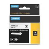 Dymo Rhinopro Sabitpolyester Şerit 19Mmx5,5M Beyaz/Siyah18484