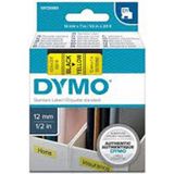 DYMO S0720500 D1 Yedek Şerit, 12 mm x 7 mt, Şeffaf- Siyah (45010) - Şeffaf - Siyah