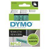 Dymo S0720590, D1 Yedek Şerit (12 mm x 7 mt), Yeşil/Siyah (45019)