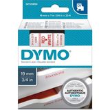 Dymo S0720850 D1 Yedek Şerit, 19 Mm X 7 Metre Beyaz- Kırmızı (45805) - Yok