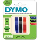 Dymo S0847750 Junior Omega 9 mm 3 mt Renkli 3'lü Blister