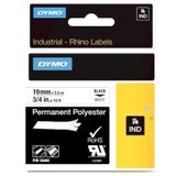 DYMO ŞERİT RHİNOPRO 19MM x 5.5MT BEYAZ/SİYAH 18484