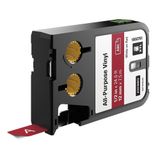 Dymo XTL DY-1868761 Kırmızı-Beyaz 12x7 mm Vinil Etiket