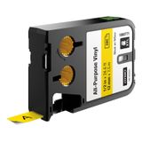 Dymo XTL DY-1868771 Sarı-Siyah 12x7 mm Vinil Etiket