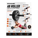 Dynamic Çift Tekerlekli Ab Roller Karın Kası Çalıştırıcı Egzersiz Tekerleği – Kaymaz Ergonomik Saplı