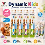 Dynamic Kids Ekstra Soft Çocuk Diş Fırçası 12 Adet Tekli Ambalajlı Karışık Renk