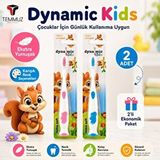 Dynamic Kids Ekstra Soft Çocuk Diş Fırçası 2 Adet Tekli Ambalajlı Karışık Renk Çok Renkli
