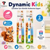 Dynamic Kids Ekstra Soft Çocuk Diş Fırçası 2 Adet Tekli Ambalajlı Karışık Renk