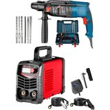 Dynamic Max 2'li Set Metal Şanzıman Darbeli Matkap 28M Kırıcı Delici HILTI-200 Amper Hava Soğutma Kaynak Makine