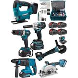Dynamic Max 6 Makina 4 Akülü Şarjlı Somun Sıkma-Spral Taşlama-Dairesel Testere-Kırıcı Hilti-Dekupaj
