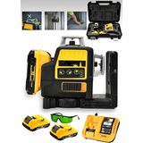 Dynamic Max 88VF Çift Akülü 12 Köşe 360° Otomatik Hizalamalı Lazer Metre Hizalama Yeşil Çizgili Lazer Hizalama