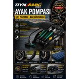 DYNAMİC MAX 890P Çift Piston 160 Psi Bisiklet Motor Tekeri Şişme Havuz El ve Ayak Hava Pompası